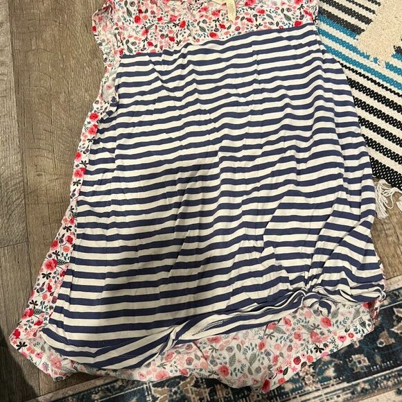 Matilda Jane Wish You Were Here Floral Striped Top Small - Picture 7 of 12